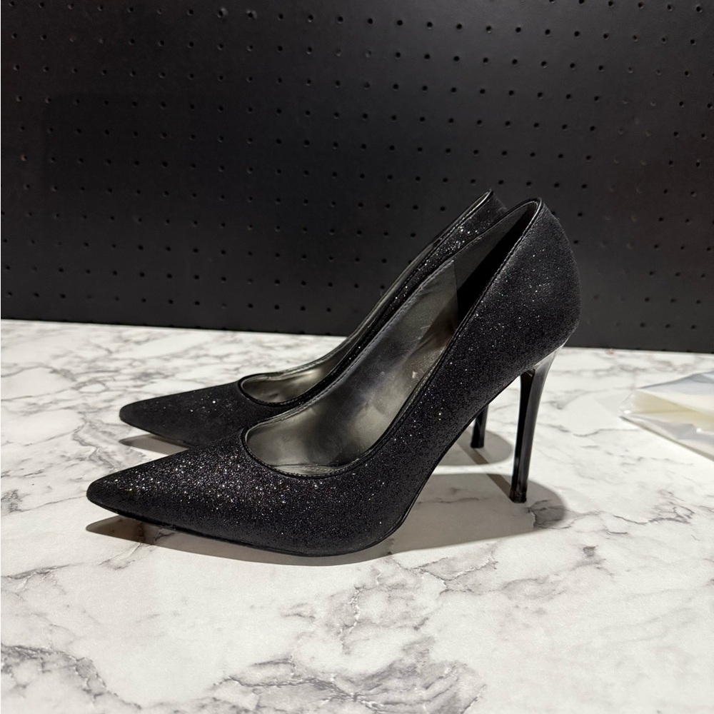Nine West Black Glitter Women's Shoes